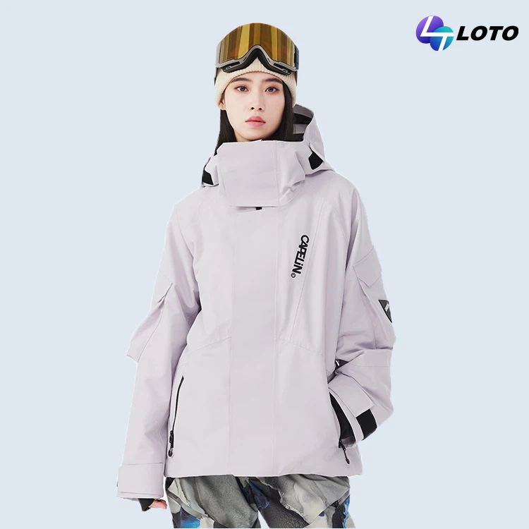 pink ski jacket